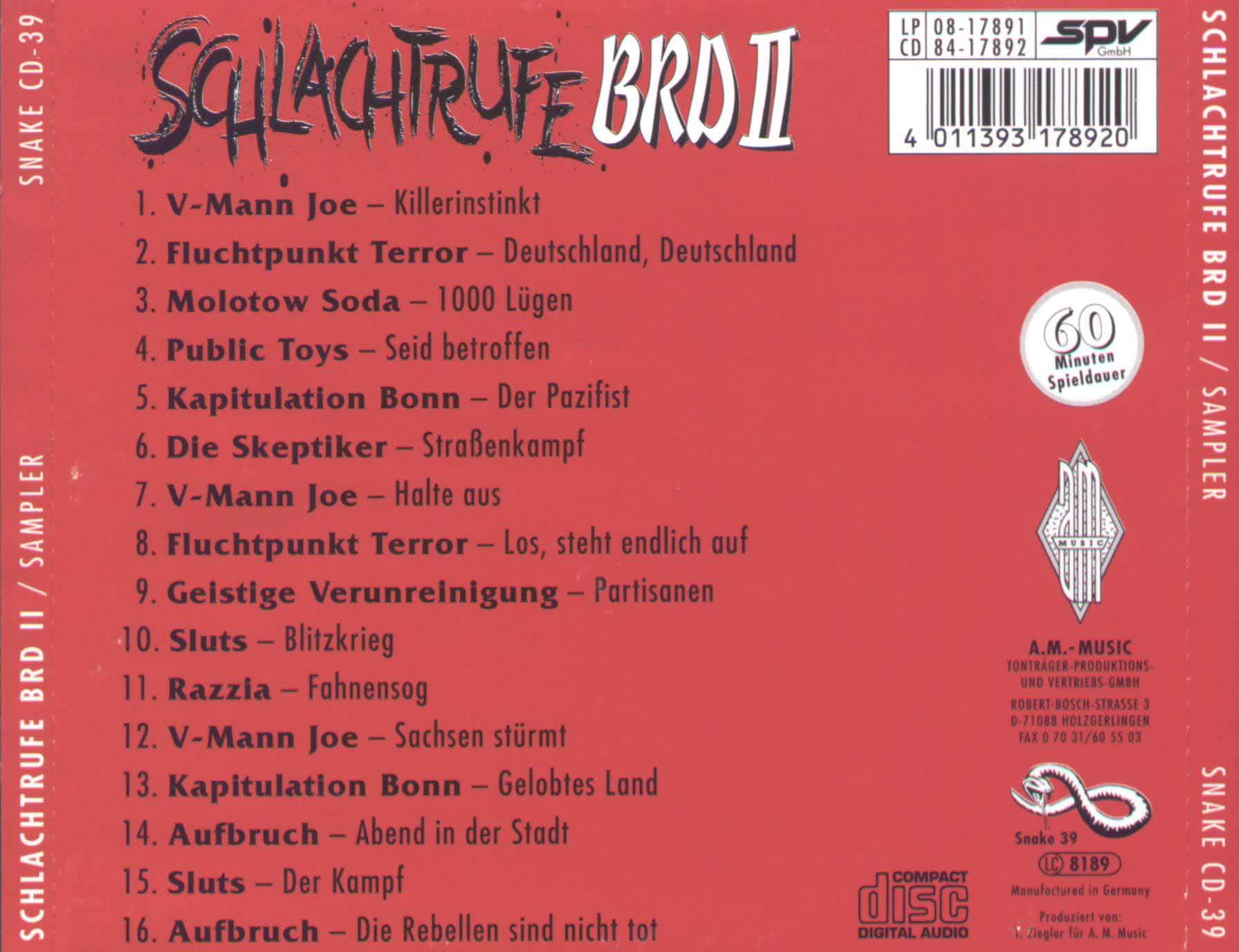 Schlachtrufe BRD II 1